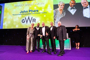 GWR's John Phare at the National Rail Awards